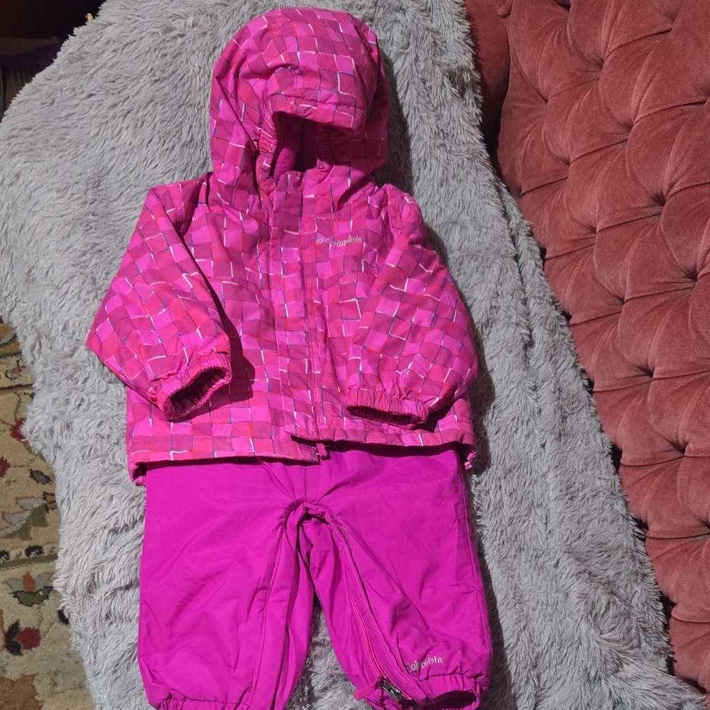 Columbia Fuchsia and Blue Snowsuit